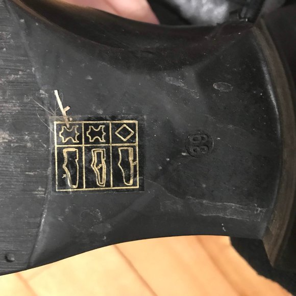 Browns black knee high leather boots, size 39 - Picture 4 of 7